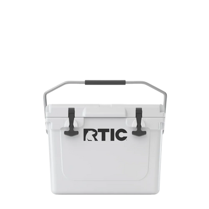Front customization side of the RTIC Ultra-Tough Cooler 20 qt in White 