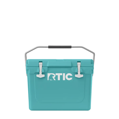 Front customization side of the RTIC Ultra-Tough Cooler 20 qt in Lagoon 