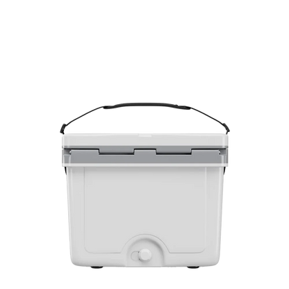 Back customization side of the RTIC Ultra Light Cooler 22 qt in White 