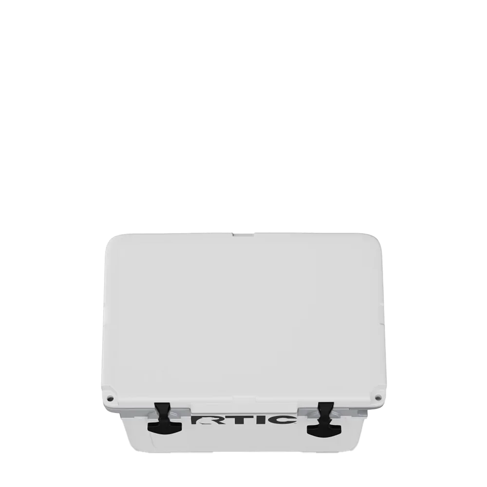 Lid customization side of the RTIC Ultra Light Cooler 22 qt in White 