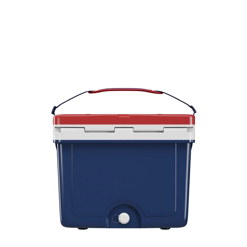 Back customization side of the RTIC Ultra Light Cooler 22 qt in Patriot 