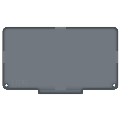Lid customization side of the RTIC Ultra Light Cooler 32 qt in Dark Gray and Cool Gray 