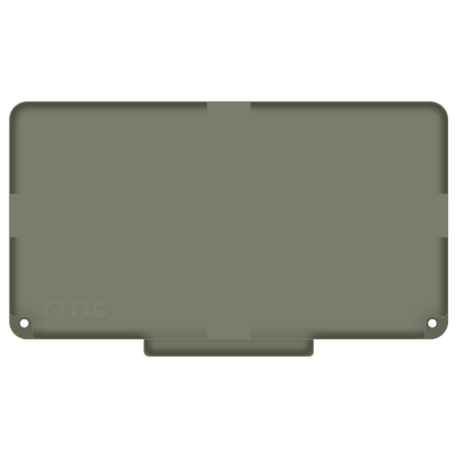 Lid customization side of the RTIC Ultra Light Cooler 32 qt in Olive and Pale Pink 