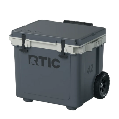 RTIC Ultra Light Cooler with Wheels 42 qt in Dark Gray and Cool Gray 