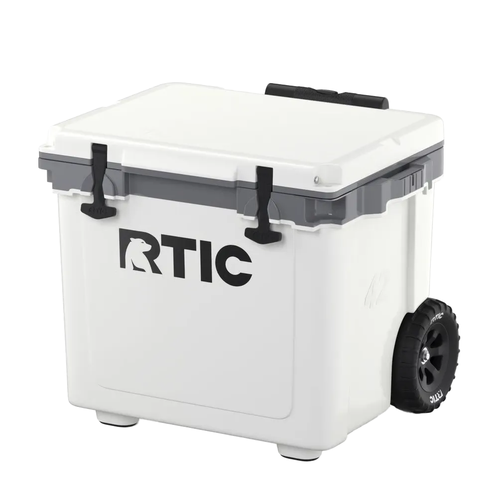 RTIC Ultra Light Cooler with Wheels 42 qt in White and Gray 