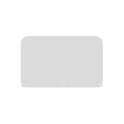 Lid customization side of the RTIC Ultra Light Cooler with Wheels 42 qt in White and Gray 