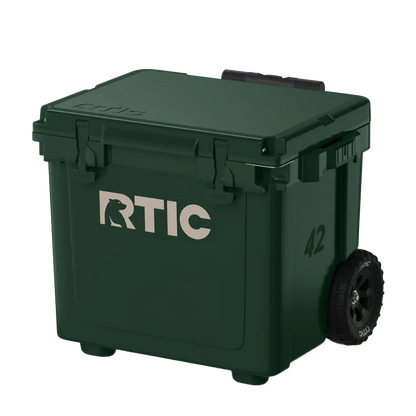 RTIC Ultra Light Cooler with Wheels 42 qt in Dark Pine 