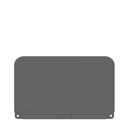 Lid customization side of the RTIC Ultra-Tough Cooler 45 qt in Dark Gray 