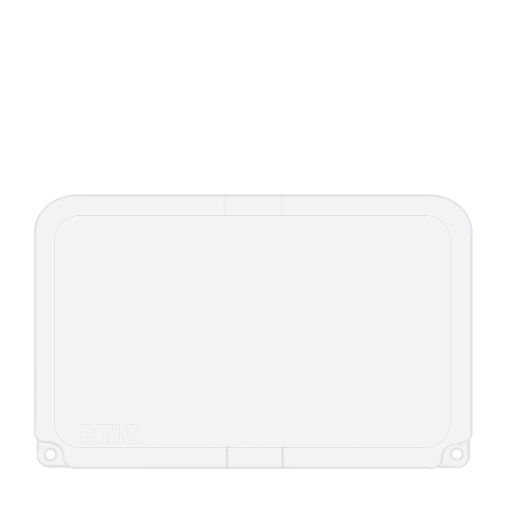 Lid customization side of the RTIC Ultra-Tough Cooler 45 qt in White 