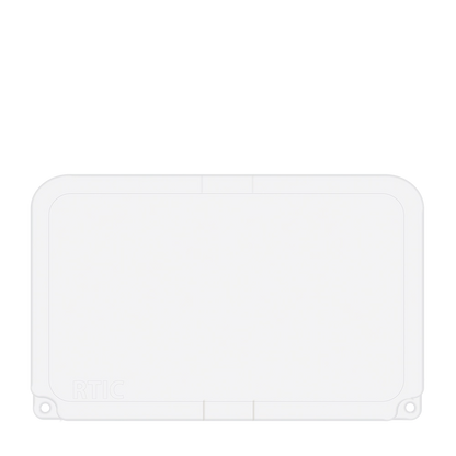 Lid customization side of the RTIC Ultra-Tough Cooler 45 qt in White 