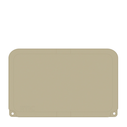 Lid customization side of the RTIC Ultra-Tough Cooler 45 qt in Tan 
