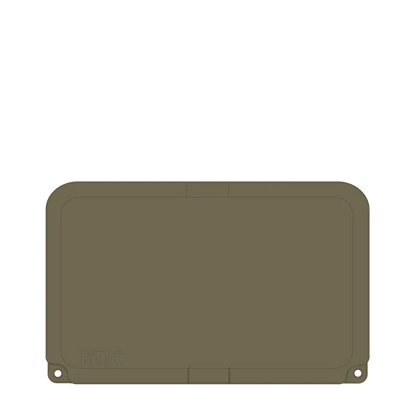 Lid customization side of the RTIC Ultra-Tough Cooler 45 qt in Olive 