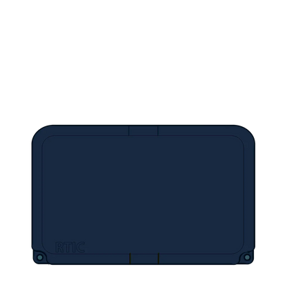 Lid customization side of the RTIC Ultra-Tough Cooler 45 qt in Navy 