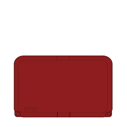 Lid customization side of the RTIC Ultra-Tough Cooler 45 qt in Black Cherry 
