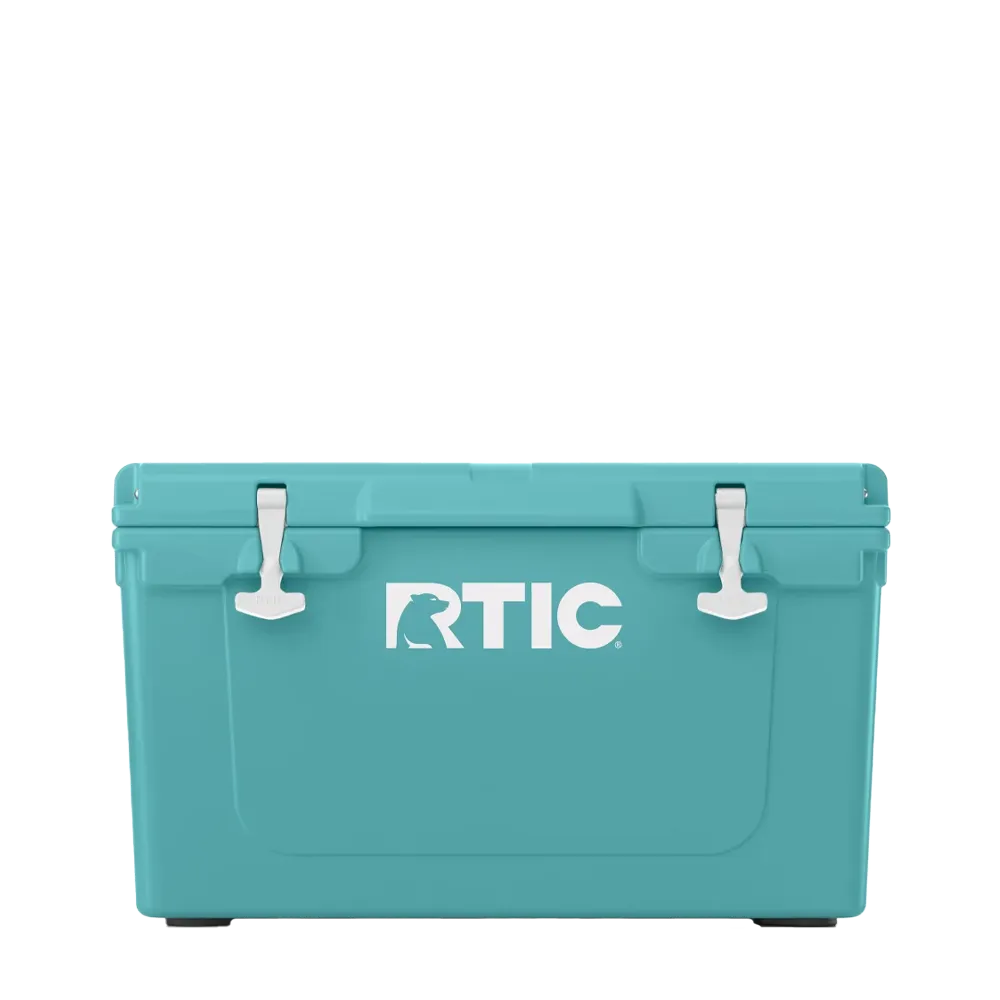 Front customization side of the RTIC Ultra-Tough Cooler 45 qt in Lagoon 