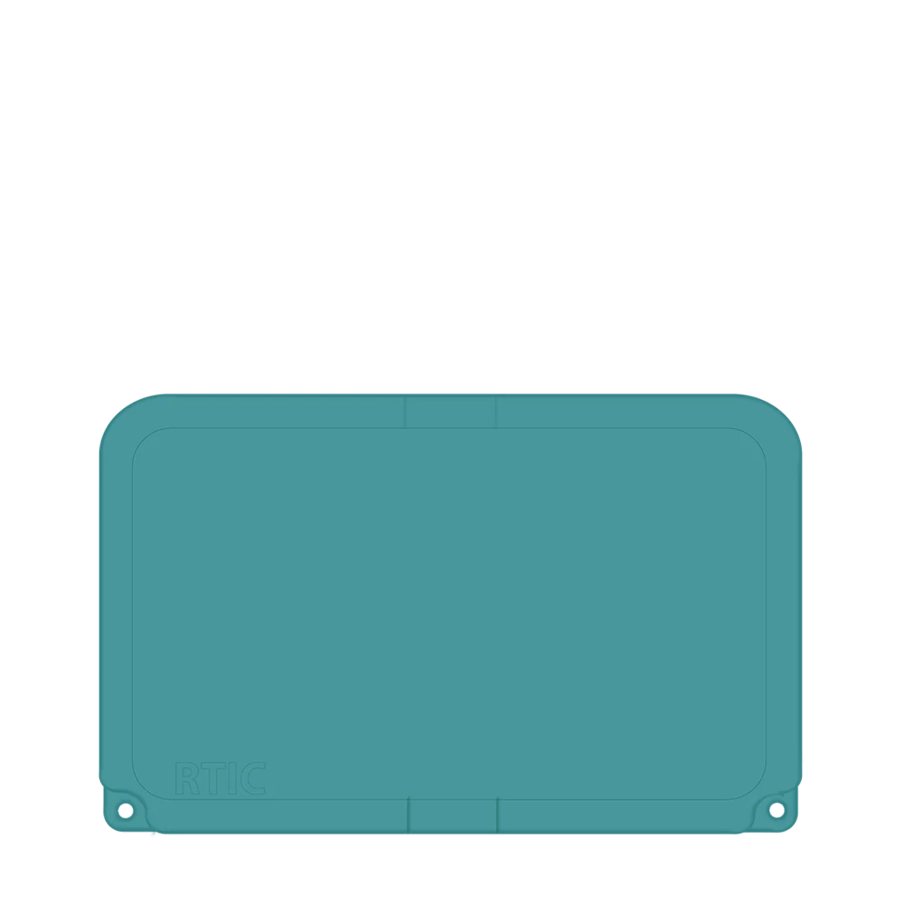 Lid customization side of the RTIC Ultra-Tough Cooler 45 qt in Lagoon 