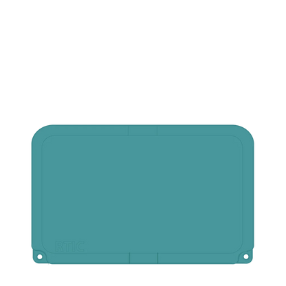 Lid customization side of the RTIC Ultra-Tough Cooler 45 qt in Lagoon 