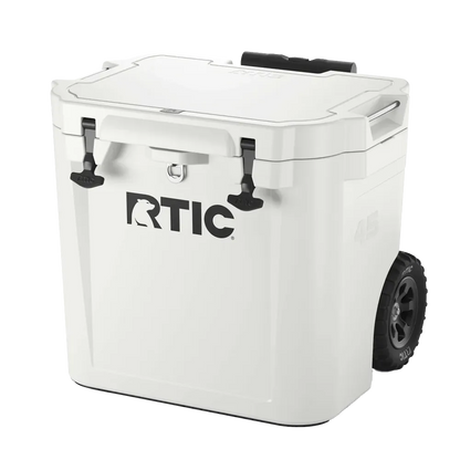 RTIC Wheeled Ultra-Tough Cooler 45 qt in White 