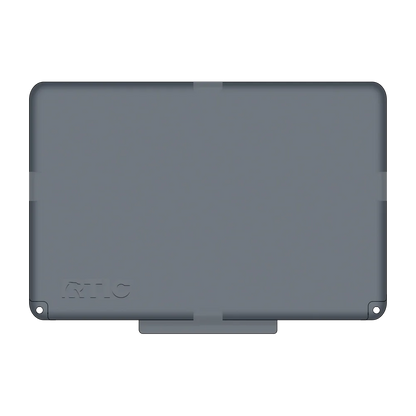 Lid customization side of the RTIC Ultra Light Cooler 52 qt in Dark Gray and Cool Gray 
