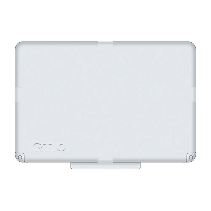 Lid customization side of the RTIC Ultra Light Cooler 52 qt in White and Gray 