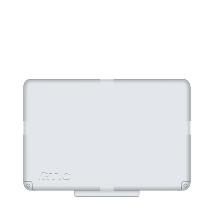 Lid customization side of the RTIC Ultra Light Cooler with Wheels 52 qt in White and Gray 