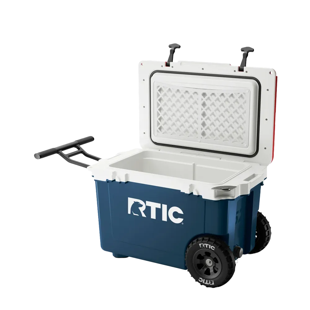 RTIC Ultra Light Cooler with Wheels 52 qt in Patriot 