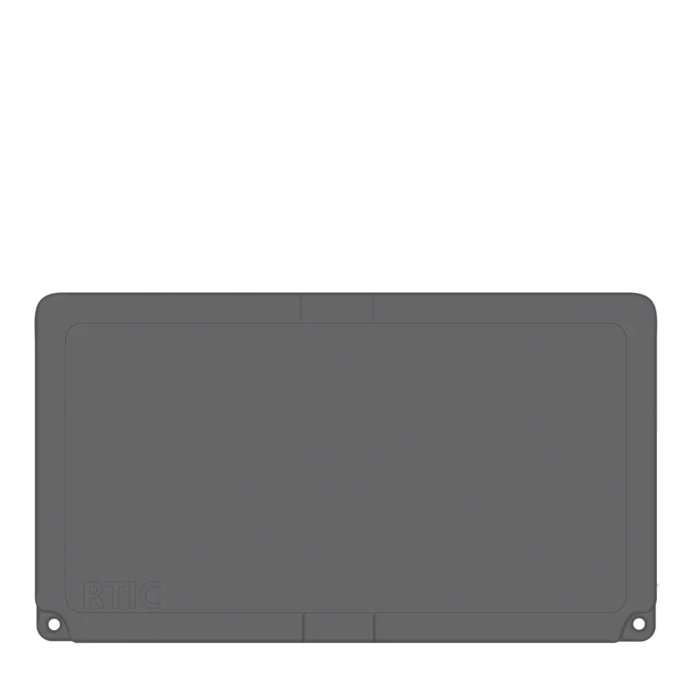 Lid customization side of the RTIC Ultra-Tough Cooler 65 qt in Dark Gray 