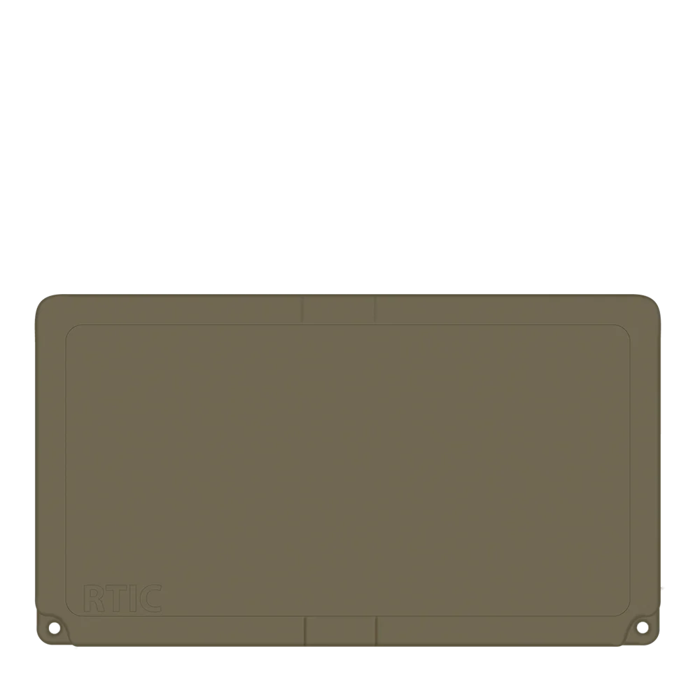 Lid customization side of the RTIC Ultra-Tough Cooler 65 qt in Olive 