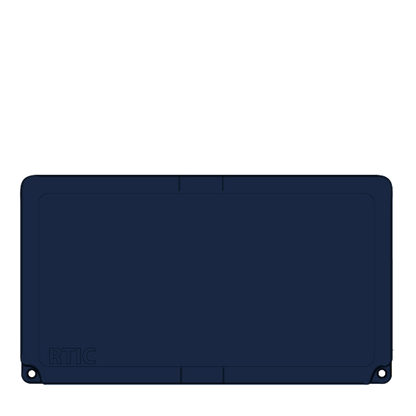 Lid customization side of the RTIC Ultra-Tough Cooler 65 qt in Navy 