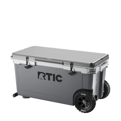 RTIC Ultra Light Cooler with Wheels 72 qt in Dark Gray and Cool Gray 