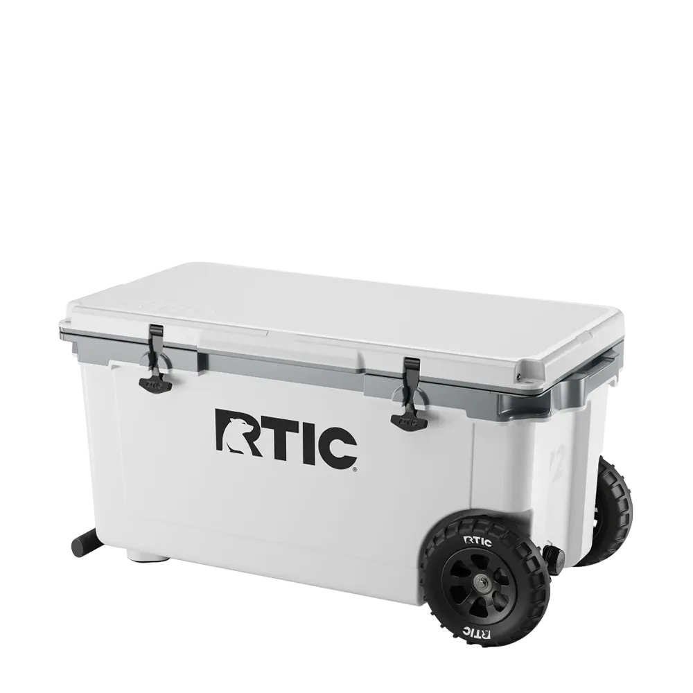 RTIC Ultra Light Cooler with Wheels 72 qt in White 