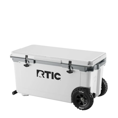 RTIC Ultra Light Cooler with Wheels 72 qt in White 