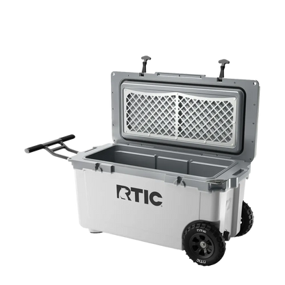 RTIC Ultra Light Cooler with Wheels 72 qt in White 