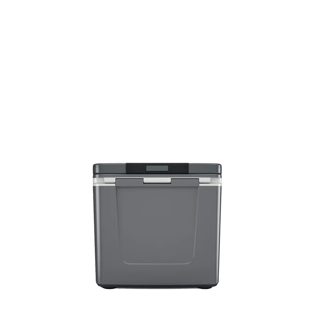 Back customization side of the RTIC Road Trip Personal Cooler 8 qt in Dark Gray and Cool Gray 
