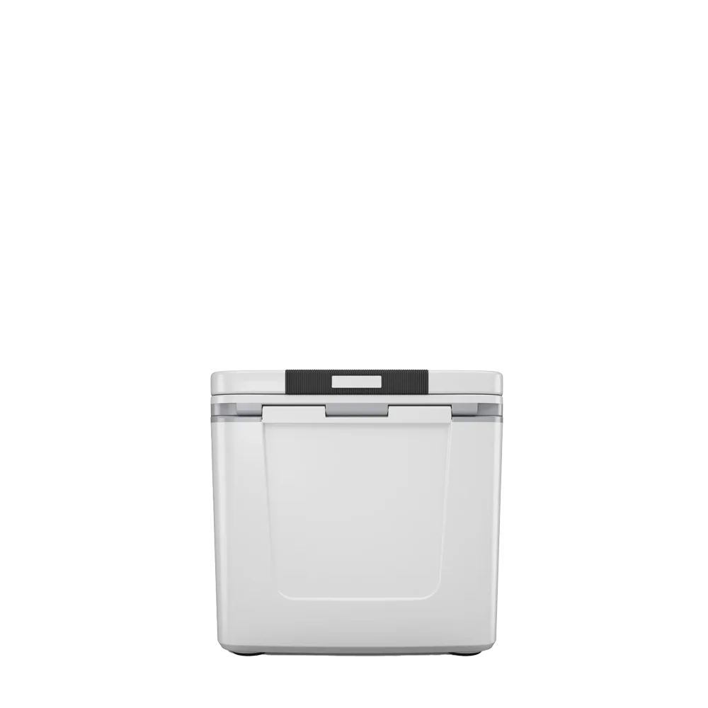 Back customization side of the RTIC Road Trip Personal Cooler 8 qt in White and Gray 