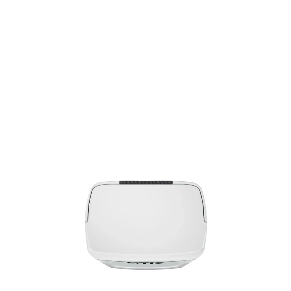 Lid customization side of the RTIC Road Trip Personal Cooler 8 qt in White and Gray 