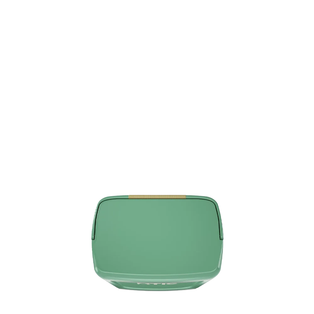 Lid customization side of the RTIC Road Trip Personal Cooler 8 qt in Sage and Beach 