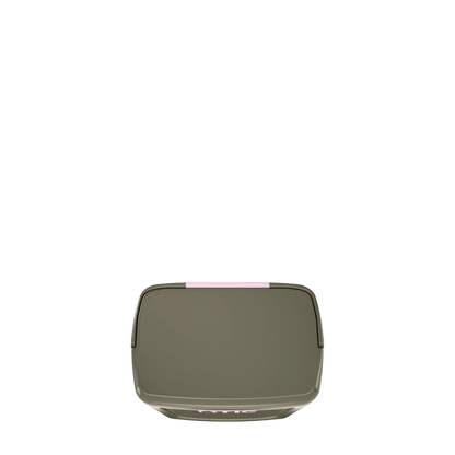 Lid customization side of the RTIC Road Trip Personal Cooler 8 qt in Olive and Pale Pink 