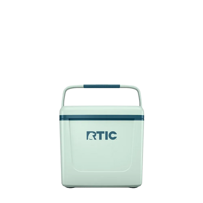 Front customization side of the RTIC Road Trip Personal Cooler 8 qt in Fresh Mint 