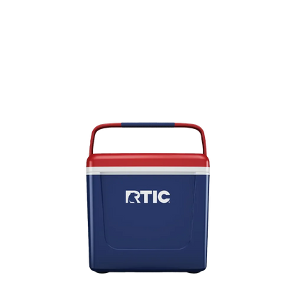 Front customization side of the RTIC Road Trip Personal Cooler 8 qt in Patriot 