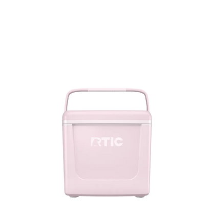 Front customization side of the RTIC Road Trip Personal Cooler 8 qt in Pale Pink 