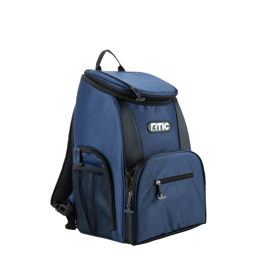 RTIC Lightweight Backpack Cooler 15 Can in Navy and Black 