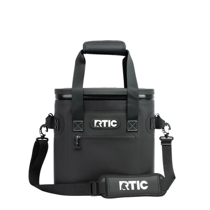 Front customization side of the RTIC Ultra-Tough Cooler 20 Can in Black 