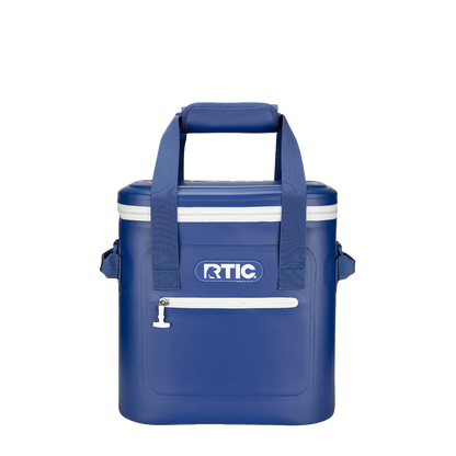 Front customization side of the RTIC Ultra-Tough Cooler 20 Can in Cobalt 
