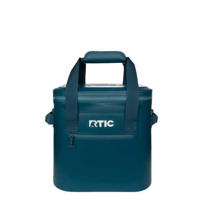 Front customization side of the RTIC Ultra-Tough Cooler 20 Can in Marine Blue 