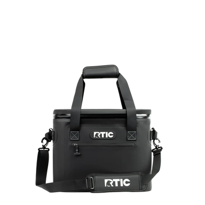 Front customization side of the RTIC Ultra-Tough Cooler 30 Can in Black 