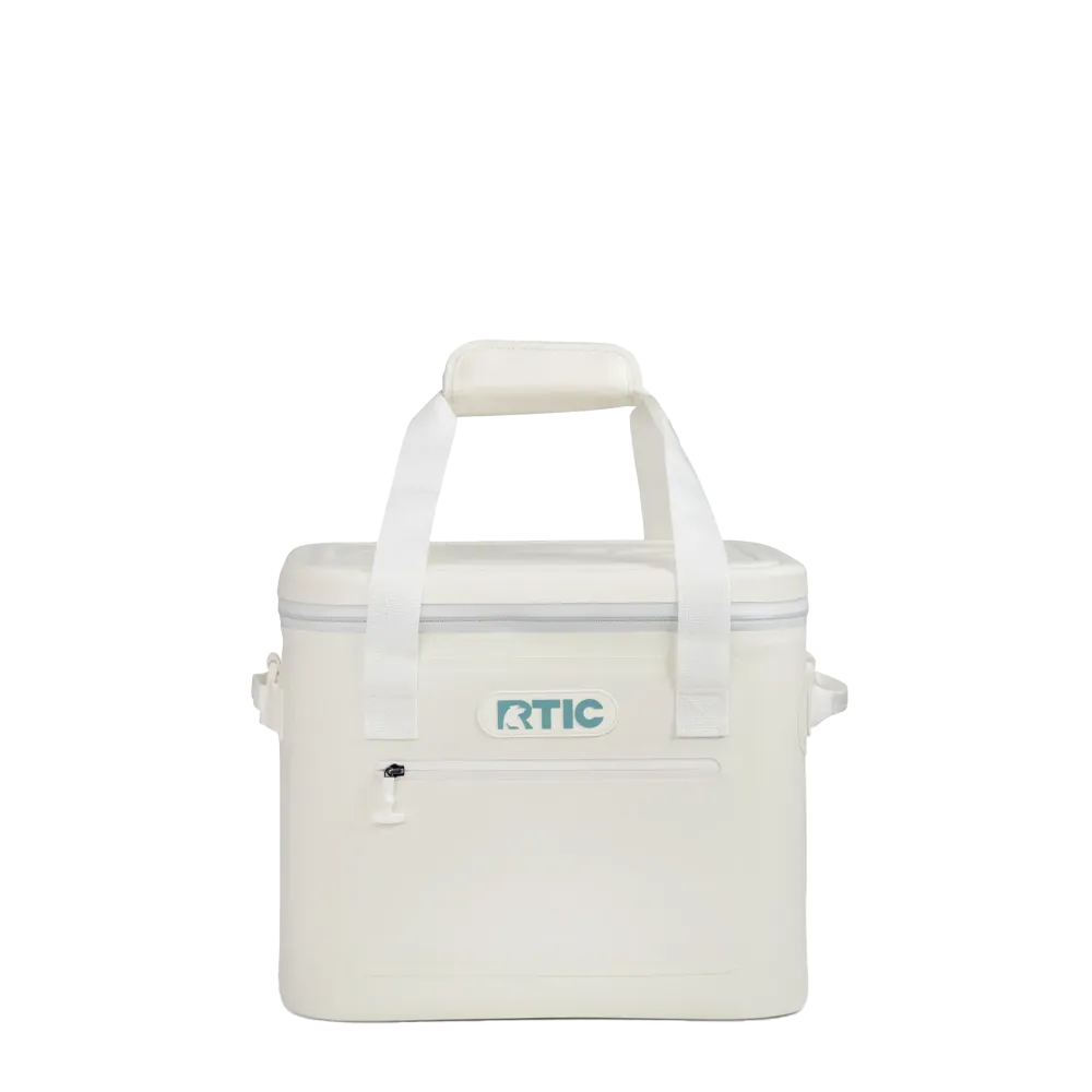 Front customization side of the RTIC Ultra-Tough Cooler 30 Can in Ivory 