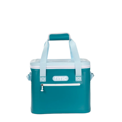 Front customization side of the RTIC Ultra-Tough Cooler 30 Can in Deep Harbor 