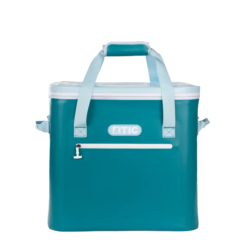 Front customization side of the RTIC Ultra-Tough Cooler 40 Can in Deep Harbor 