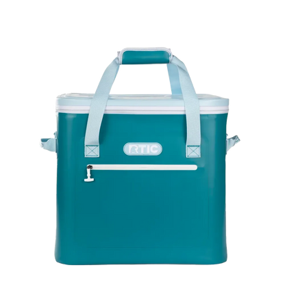 Front customization side of the RTIC Ultra-Tough Cooler 40 Can in Deep Harbor 